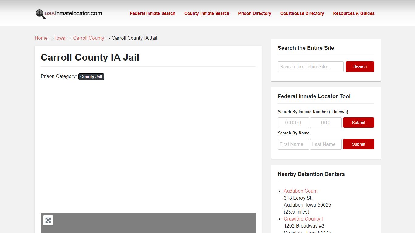 Carroll County IA Jail | USA Inmate Locator